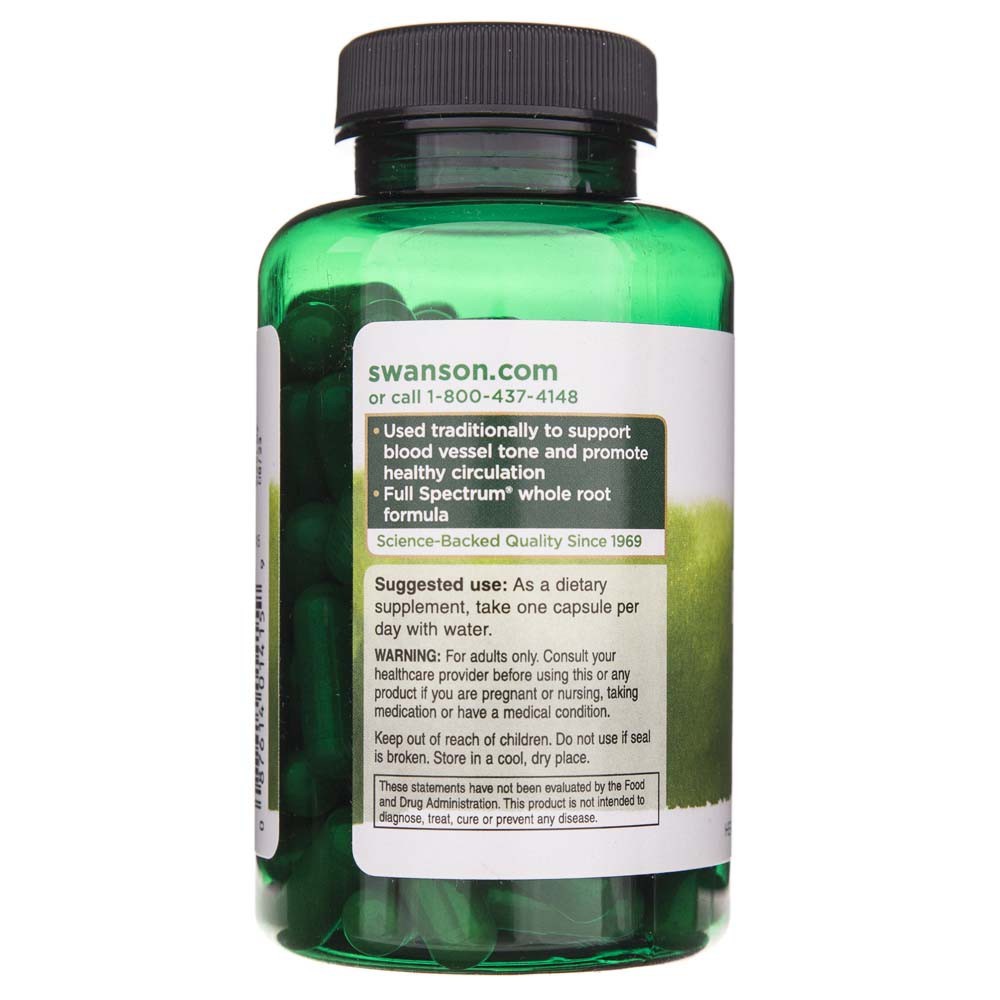 SWANSON Butcher's Broom (dygioji pelžiedė) 470 mg – 100 kapsulių