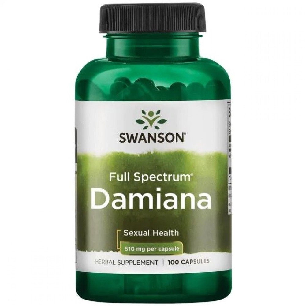 SWANSON Damiana 510 mg - 100 kapsulių