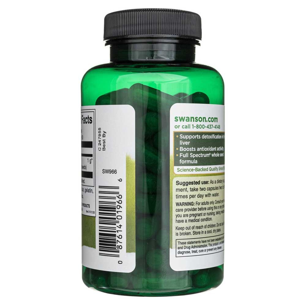 SWANSON margainis 500 mg – 100 kapsulių