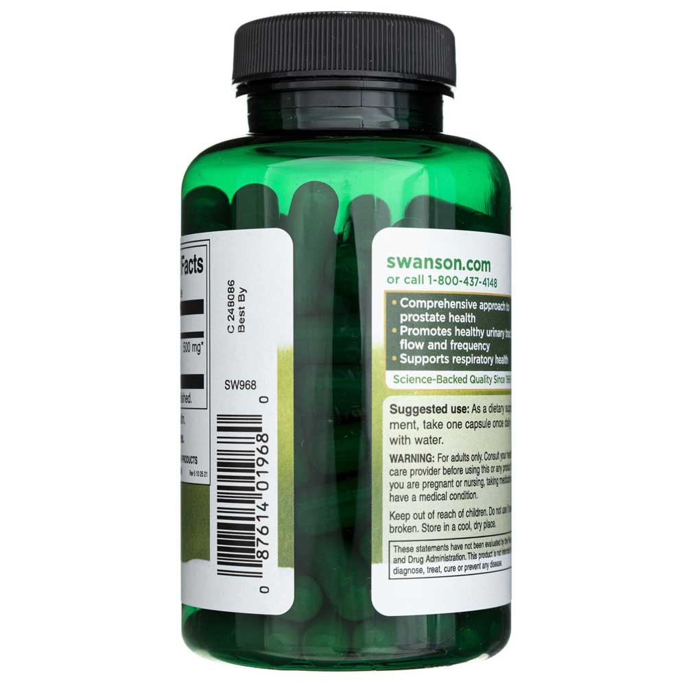 SWANSON dilgėlių šaknis 500 mg – 100 kapsulių
