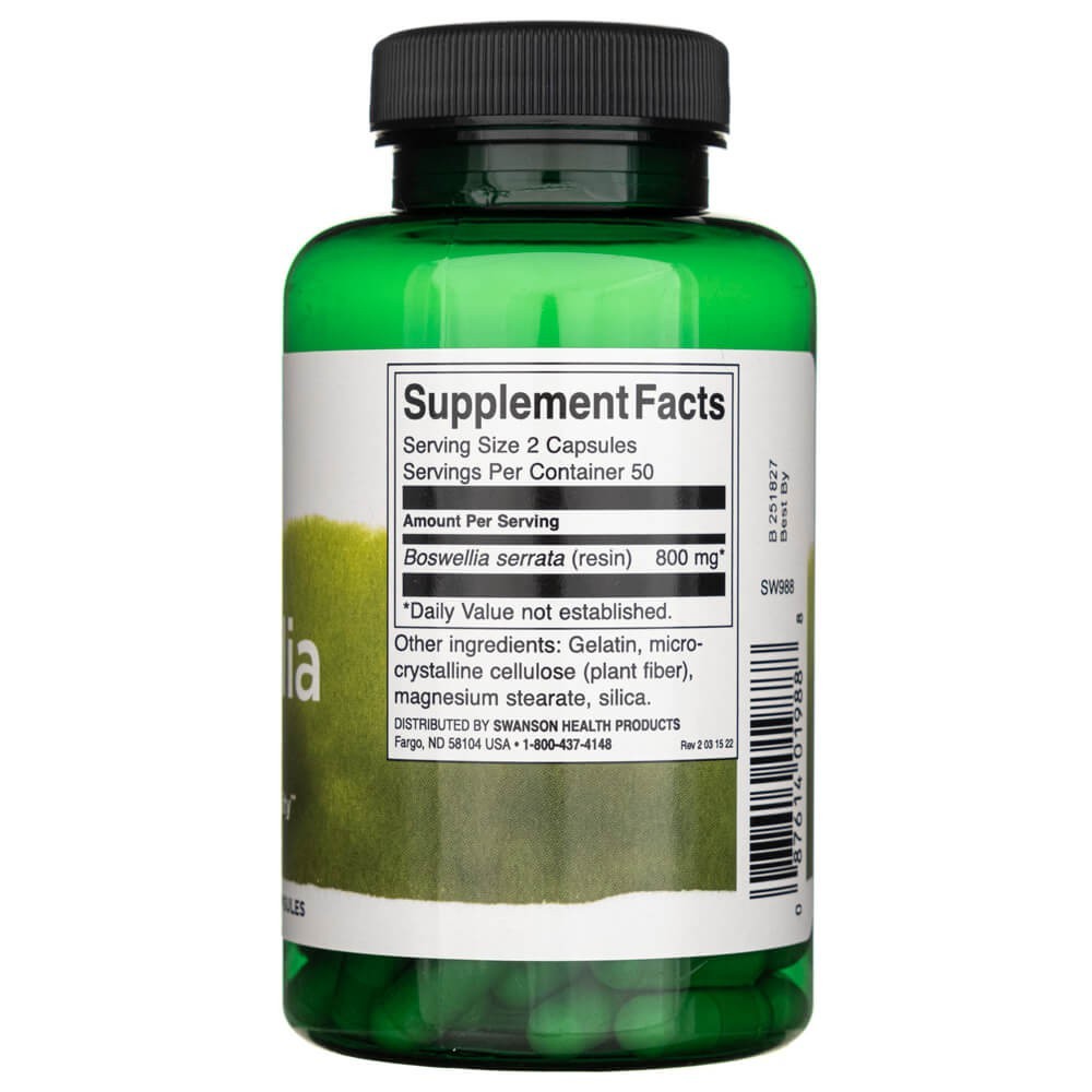 SWANSON Boswellia 400 mg - 100 kapsulių