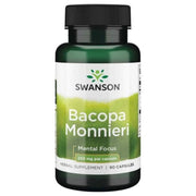SWANSON Bacopa Monnieri ekstraktas 250 mg – 90 kapsulių