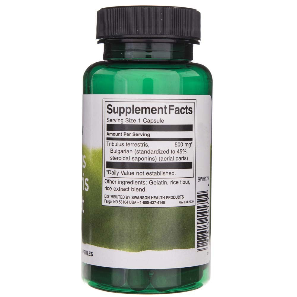 SWANSON Tribulus Terrestris 500 mg – 60 kapsulių