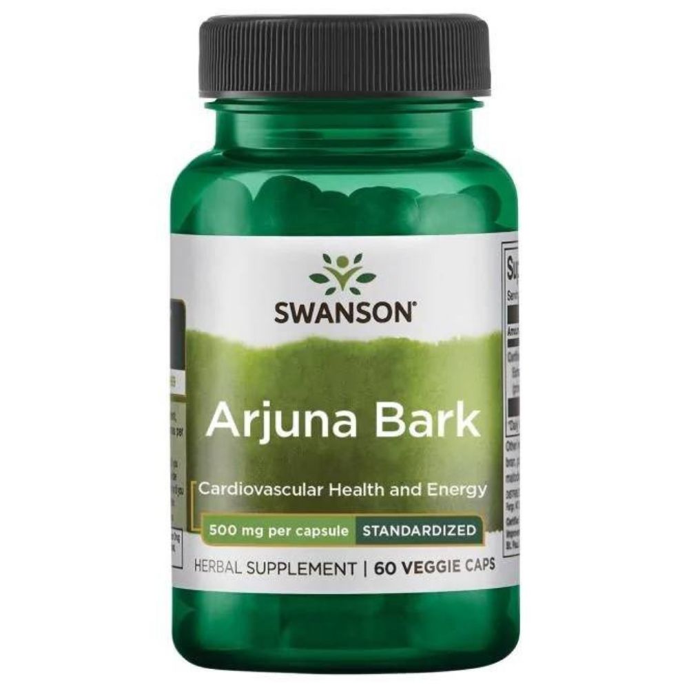 SWANSON Arjuna ekstraktas 500 mg – 60 kapsulių