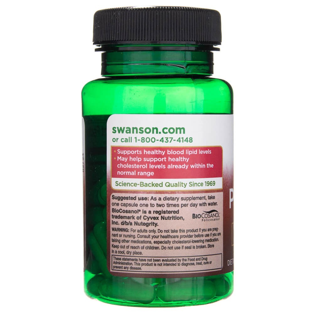 SWANSON polikozanolis 20 mg – 60 kapsulių