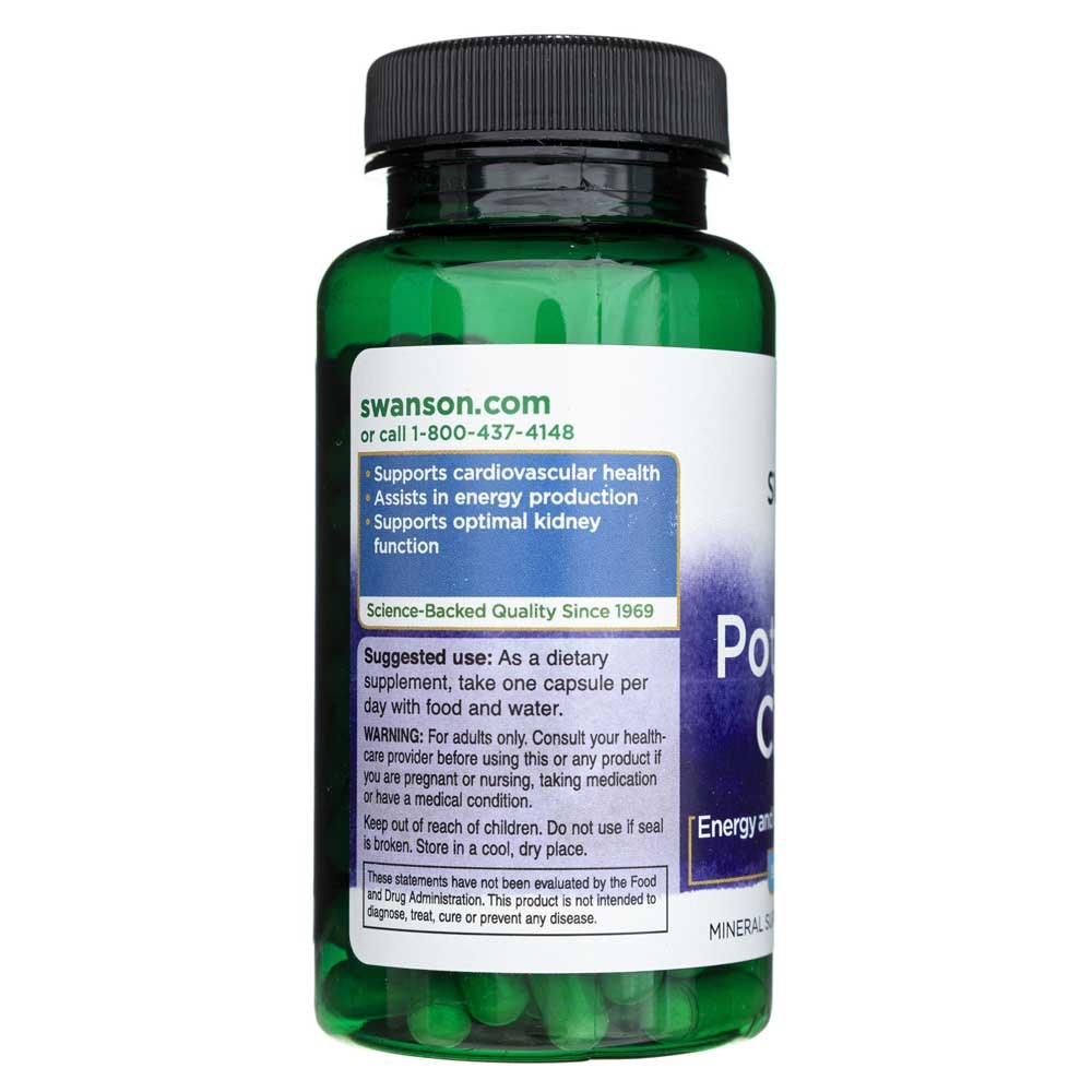 SWANSON kalio citratas 99 mg – 120 kapsulių