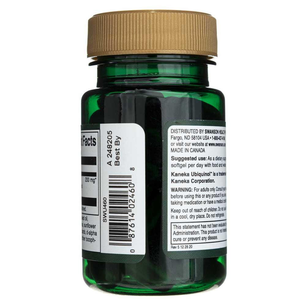 SWANSON ubichinolis 200 mg – 30 kapsulių