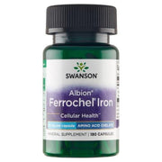 SWANSON Albion geležies chelatas „Ferrochel“ 18 mg – 180 kapsulių