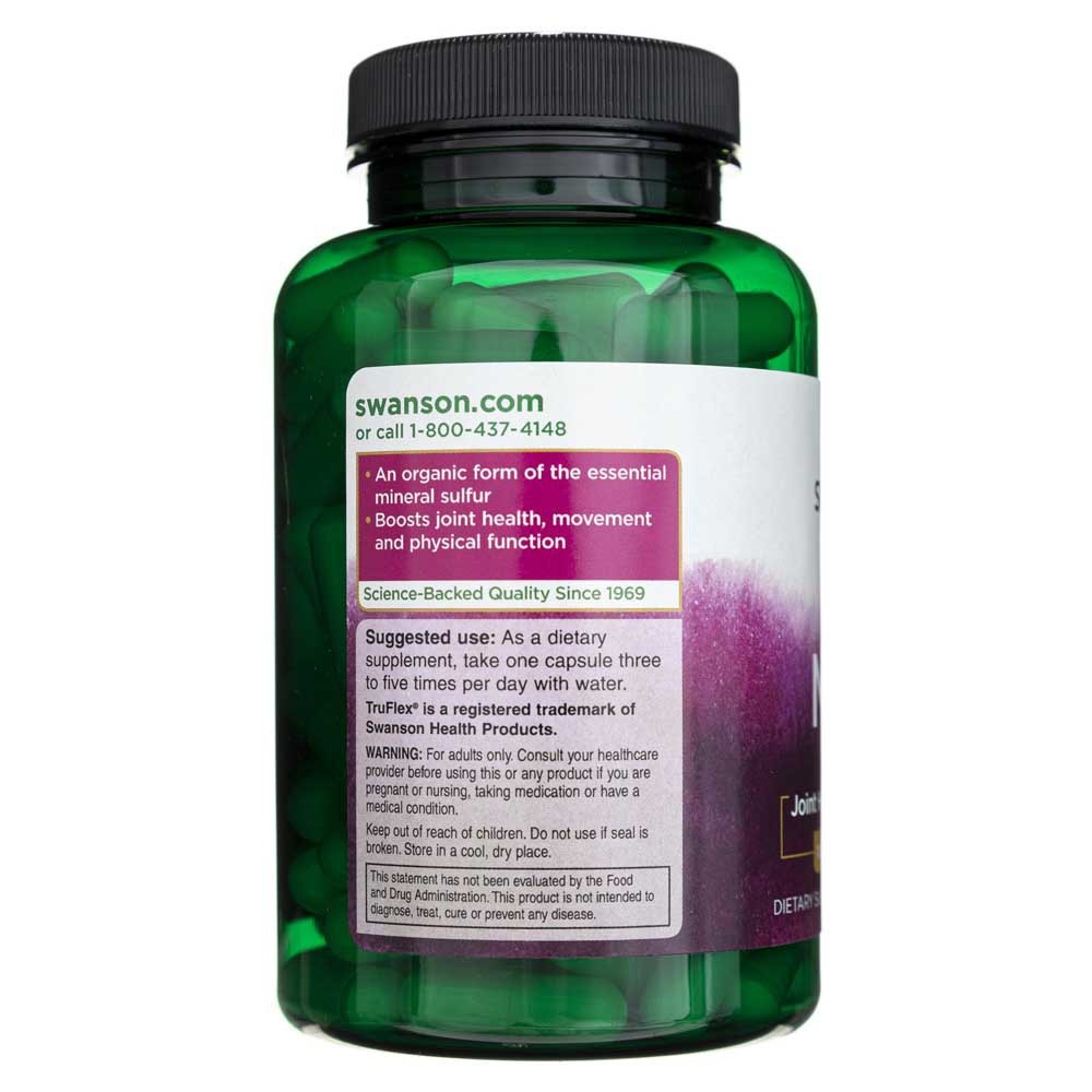SWANSON MSM 1000 mg – 120 kapsulių