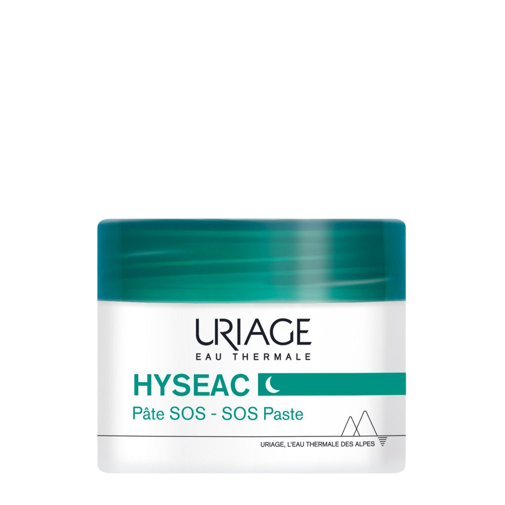 Uriage Hyseac SOS pasta, naktinis, vietinio poveikio kremas nuo spuogų, veidui, 15 g